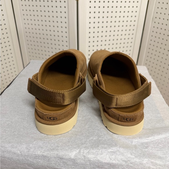 UGG Goldenstar Clog Womens 12 Chestnut Platform Shoes Warm Casual Clogs NWOB - Picture 9 of 13